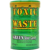 تصویر آبنبات خیلی ترش بشکه ای سبز 42 گرم تاکسیک ویست toxic waste ا toxic waste toxic waste