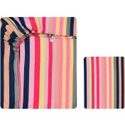 تصویر سرویس ملحفه فیلور آدنو مدل Colored stripes کد FI51 یک نفره 2 تکه 