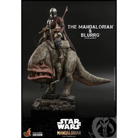تصویر The Mandalorian TMS046 The Mandalorian and Blurrg 1/6th Scale Collectible Figure Set THE MANDALORIAN