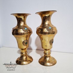 تصویر جفت گلدان قدیمی 
