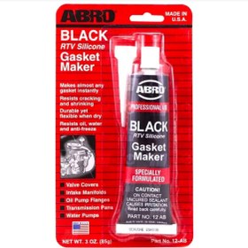 تصویر چسب واشرساز حرارتی مشکی ابرو – ABRO GASKET MAKER BLACK RTV SILICONE 85gr چسب واشرساز حرارتی مشکی ابرو – ABRO GASKET MAKER BLACK RTV SILICONE 85gr