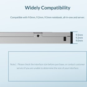 تصویر براکت هارد دیسک اینترنال لپ تاپ اوریکو مدل M95SS Orico M95SS Internal Hard Drive Caddy for Laptop