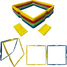 تصویر حلقه چابکی مربعی پک 12 عددی Speed ladder