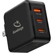 تصویر شارژر دیواری 65 وات گلتیج مدل CH02-GAN Goaltage CH02-GAN 65W Wall Charger