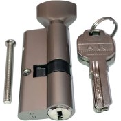 تصویر سیلندر / مغزی قفل 7 سانت کلید کامپیوتری L.M رنگ ساتن 