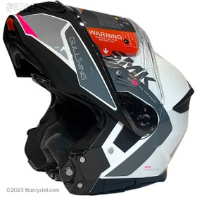 تصویر کلاه کاسکت فک متحرک SMK گولوینگ مدل KRESTO (GL169) 