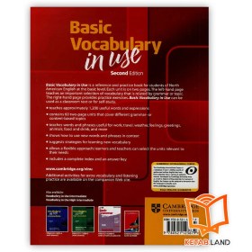 تصویر کتاب بیسیک وکبیولری این یوز ویرایش دوم Basic Vocabulary in Use Second Edition کتاب بیسیک وکبیولری این یوز ویرایش دوم Basic Vocabulary in Use Second Edition