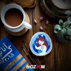 تصویر صنایع دستی ژنتیک طرح دختر جنس چوب- کد 103 