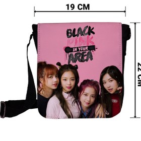 تصویر کیف پاسپورتی طرح گروه دخترانه بلک پینک Black pink Blink کد 288 