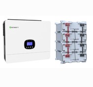 تصویر پکیج باتری پنج کیلووات و سانورتر 6000گرووات Growatt battery and sunverter
