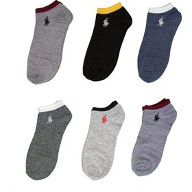 تصویر جوراب مردانه و زنانه ی مچی ساق کوتاه مدل نانو ضد حساسیت بسته 6 عددی Men's and women's ankle socks, short legs, nano model, hypoallergenic (6 Pack)