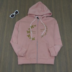 تصویر سویشرت داخل کرک وارداتی پروانه ای گلبهی Ladies Sweatshirt