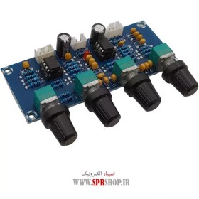 تصویر ماژول تن کنترل و پری آمپلی فایر XH-A901 BOARD MODULE TONE CONTROL 4 VOLUME XH-A901