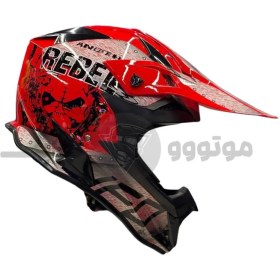 تصویر کلاه کراسی مدل 166 کد 6 Helmet Cross Model 166 Code 6