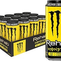 تصویر انرژی زا مانستر اروپایی 500 میلی لیتر - Monster Rehab Yellow بسته 12 عددی عمده 