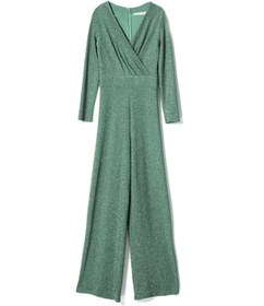 تصویر لباس مجلسی زنانه لمه سبز فیروزه ای Vichy 