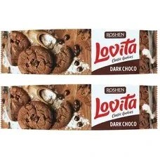 تصویر کلوچه روشن لاویتا با شکلات تلخ کارتن ۱۶ عددی 