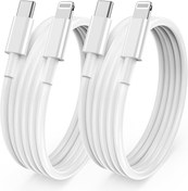 تصویر کابل شارژر سریع آیفون 3 Pack 6ft، [دارای گواهینامه Apple MFi] کابل USB C به لایتنینگ طولانی، پشتیبانی از درگاه نوع C کابل شارژ سریع اپل برای iPhone 14 Pro/14/13 Pro/12 Pro Max/12 Mini/11 Pro/XS/XR /iPad - ارسال 20 روز کاری 3Pack 6ft iPhone Fast Charger Cable, [Apple MFi Certified] USB C to Lightning Cable Long,Type C Port Support Quick Apple Charging Cord for iPhone 14 Pro/14/13 Pro/12 Pro Max/12 Mini/11 Pro/XS/XR/iPad