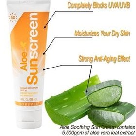 تصویر کرم ضد آفتاب  فوراور  آلوئه ورا  فوراور  آلوئه ورا Forever aloe sunscreen all skin SPF30 cream 118 ml