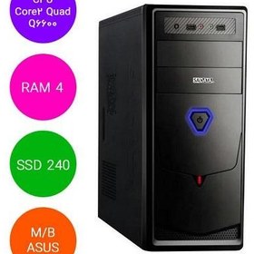 تصویر سیستم آماده کامپیوتر اداری خانگی معمولی شماره 2 Core2-Quad - RAM 4GB - SSD 128GB- VGA 1GB