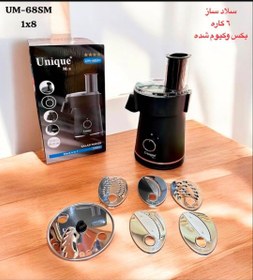 تصویر سالاد ساز ۶ کاره یونیک مدل UM-68SM با قدرت ۱۰۰۰ وات 