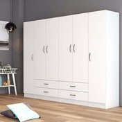 تصویر کمد لباس فلفور کابینت مدل MDF-TD24045180 از MDF 