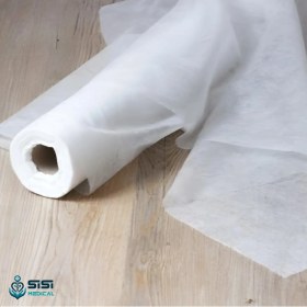 تصویر رول ملحفه یکبار مصرف سفید عرض ۶۰ سانت متراژ ۲۰ متر 