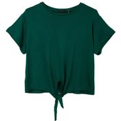 تصویر تی شرت زنانه یقه گرد سبز کیدی Kiddy کد 2142 