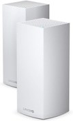 تصویر Linksys MX10600 Velop Tri-Band Whole Home Mesh WiFi 6 System (AX5300 Router/Extender for Seamless Coverage of up to 6,000 sq ft / 525 sqm and 4x Faster Speed 50+ devices, 2-Pack, White) 