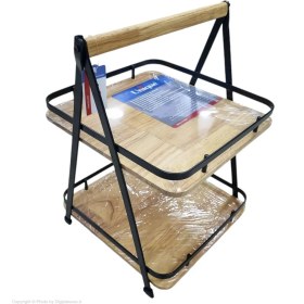 تصویر استند چوبی یونیک مدل UN2925 مربع ۲ طبقه 