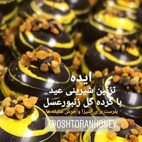 تصویر گرده گل تازه چندگیاه برداشت شده در کوهستان بکر توسط زنبورعسل 