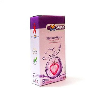 تصویر کاندوم میوه ای ایکس دریم مدل flavour wave بسته 12 عددی Xdream Condom Flavour Wave 12pcs