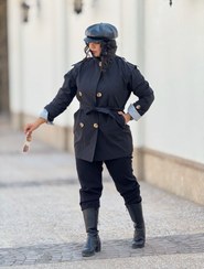 تصویر ترنج کت بریشکا زنانه ۲۰۲۵ نرمیس شاپ - مشکی 