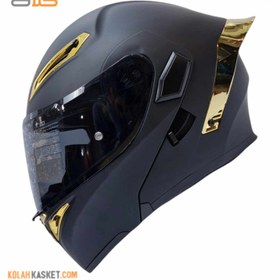 تصویر کلاه کاسکت فک متحرک سومان ۹۵۵ مشکی مات 