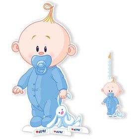 تصویر استند چهل سانتی نوزادی پسر (۱۲۶۲) 