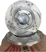 تصویر دیسک چرخ جلو سوراخ دار اسپرت (بسته 2عددی) - دیسک چرخ جلو سوراخ دار اسپرت پراید T.G.T