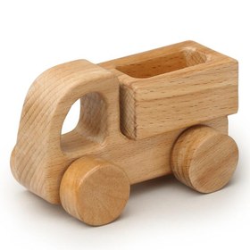 تصویر اسباب بازی چوبی دارمازو مدل کامیون شاهوار 
