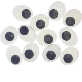 تصویر چشم عروسک مدل Y6680 بسته 12 عددی 