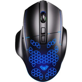 تصویر ماوس مخصوص بازی آئولا مدل WIND F812 gaming mouse aula F812