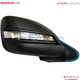 تصویر اینه کامل برقی پژو پارس سال راست راهنما دار 4 فیش (سوکت قدیم) کاوج Side mirror