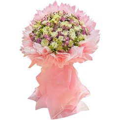 تصویر دسته گل رز و آلسترومریا 