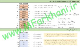 تصویر فایل اکسل طراحی وصله جوشی ستون 