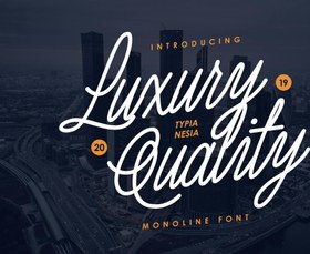 تصویر دانلود فونت انگلیسی مدرن برند سازی Luxury Quality 