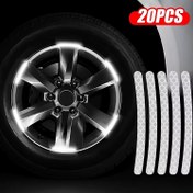 تصویر شبرنگ رینگ خودرو، موتورسیکلت و دوچرخه بسته 20 عددی 