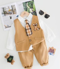 تصویر ست چهار تیکه مجلسی کراوات دار کد 2069 