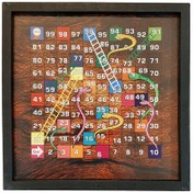 تصویر بازی فکری منچ و مار پله مدل گندم The intellectual game of Mench and the ladder snake model of wheat