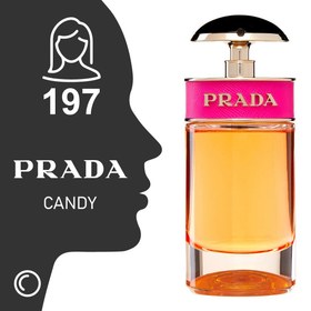 تصویر ادکلن زنانه کد ۱۹۷ بارگلو ۵۰ میل رایحه کندی از پارادا Candy (Prada)