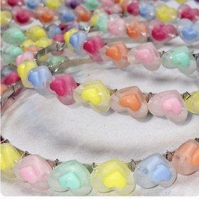 تصویر تل فلزی شکوفه شیشه ای 