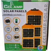 تصویر پنل خورشیدی تاشو ۱۵ وات سی سی لامپ مدل CL-ZD0615 