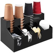 تصویر استند فلزی لیوان کاغذی 8 خانه Paper cup holder stand 8 piece